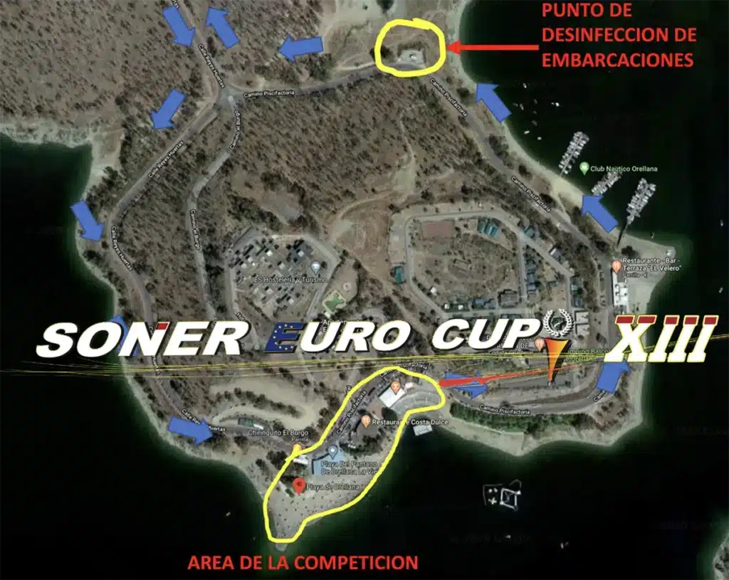 Mapa punto desinfección barcos